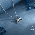 Cat Pendant Necklace in Sterling Silver, Cat Necklace, Nature Inspired Jewellery, Dainty and Delicate