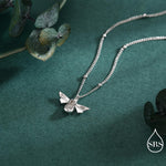 Tiny Bumble Bee Pendant Necklace in Sterling Silver, Silver or Gold, Beaded Chain, Satellite Chain, Nature Inspired Animal Jewellery