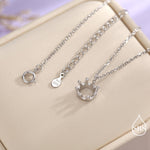 Tiny Crown Pendant Necklace in Sterling Silver, Silver or Gold, Little Crown Necklace