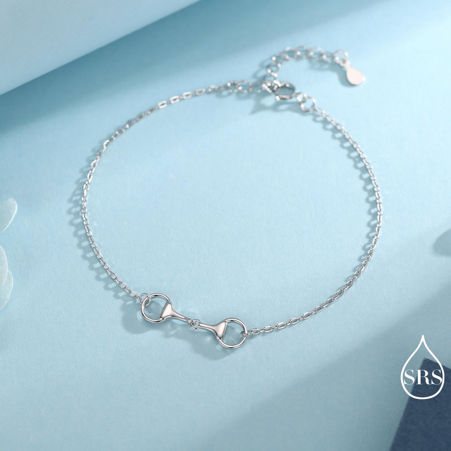 Snaffle Bit Bracelet in Sterling Silver, Silver or Gold, Horse Charm, Horse Gift, Horse Jewellery