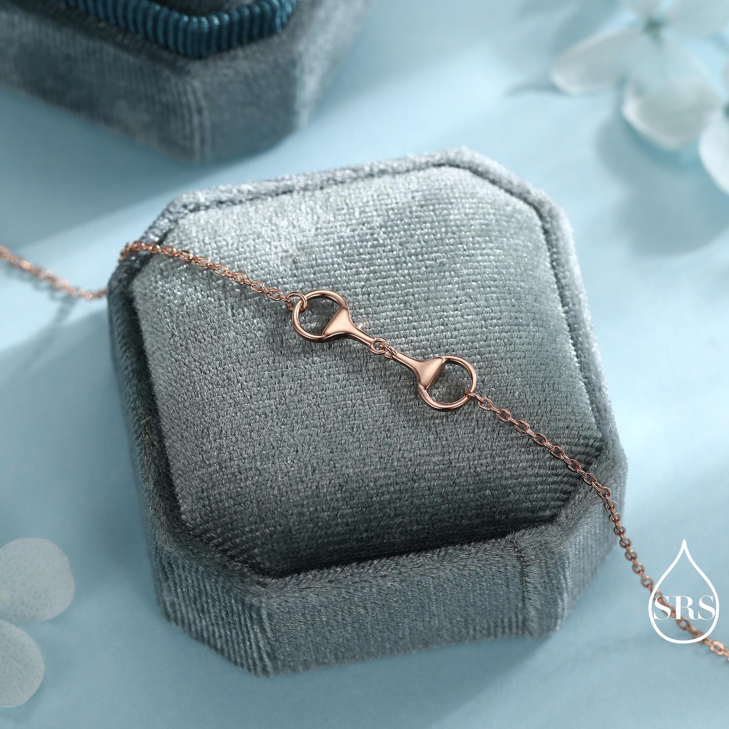 Snaffle Bit Bracelet in Sterling Silver, Silver or Gold, Horse Charm, Horse Gift, Horse Jewellery