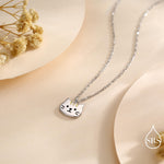 Orange Tabby Cat Stud Earrings and Necklace in Sterling Silver, Nature Inspired Jewellery, Ginger Tabby, Nature Inspired Animal Jewellery
