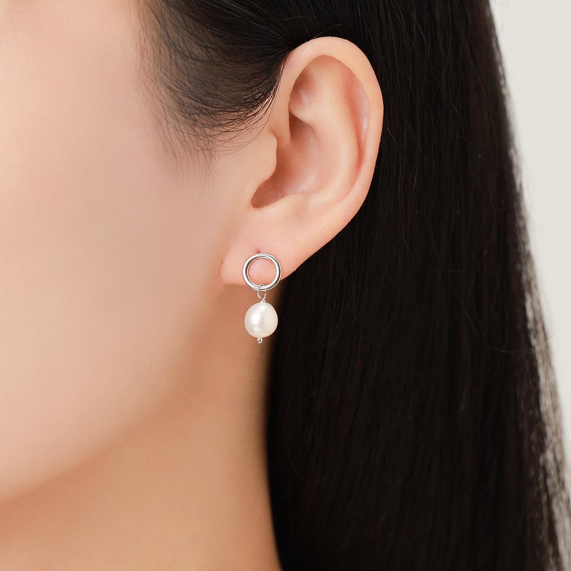 PETALS PEARL PIERCED EARRINGS　今週限定価格 silver single flower motif earring / pierce | I