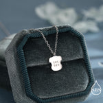 Schnauzer Dog Pendant Necklace in Sterling Silver, Shark Necklace, Small Schnauzer Pendant, Silver or Gold, Schnauzer Necklace