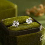 Thistle Flower Stud Earrings in Sterling Silver - Available in Four Finishes - Scottish Flower Blossom Stud Earrings