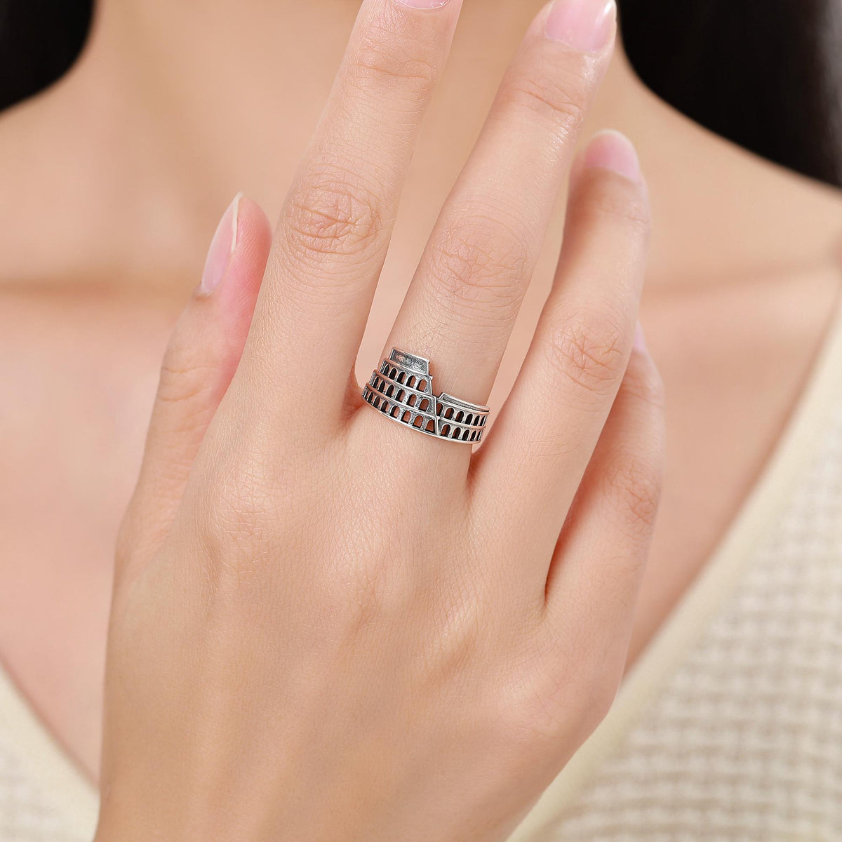 Colosseum Inspired Statement Ring