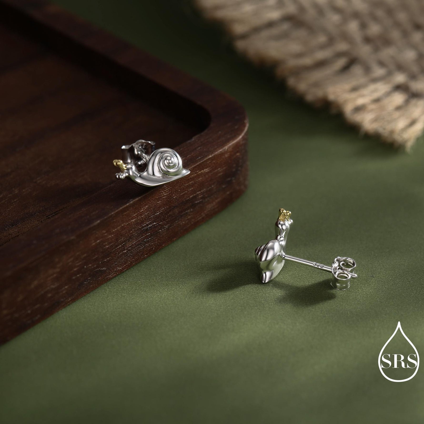 Snail Stud Earrings in Sterling Silver, Cute Snail Earrings, Silver Animal Earrings, Nature Inspired Jewellery