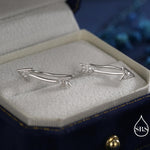Arrow Crawler Earrings in Sterling Silver with CZ Crystals, Silver or Gold or Rose Gold, CZ Arrow Ear Crawlers, Ear Climbers