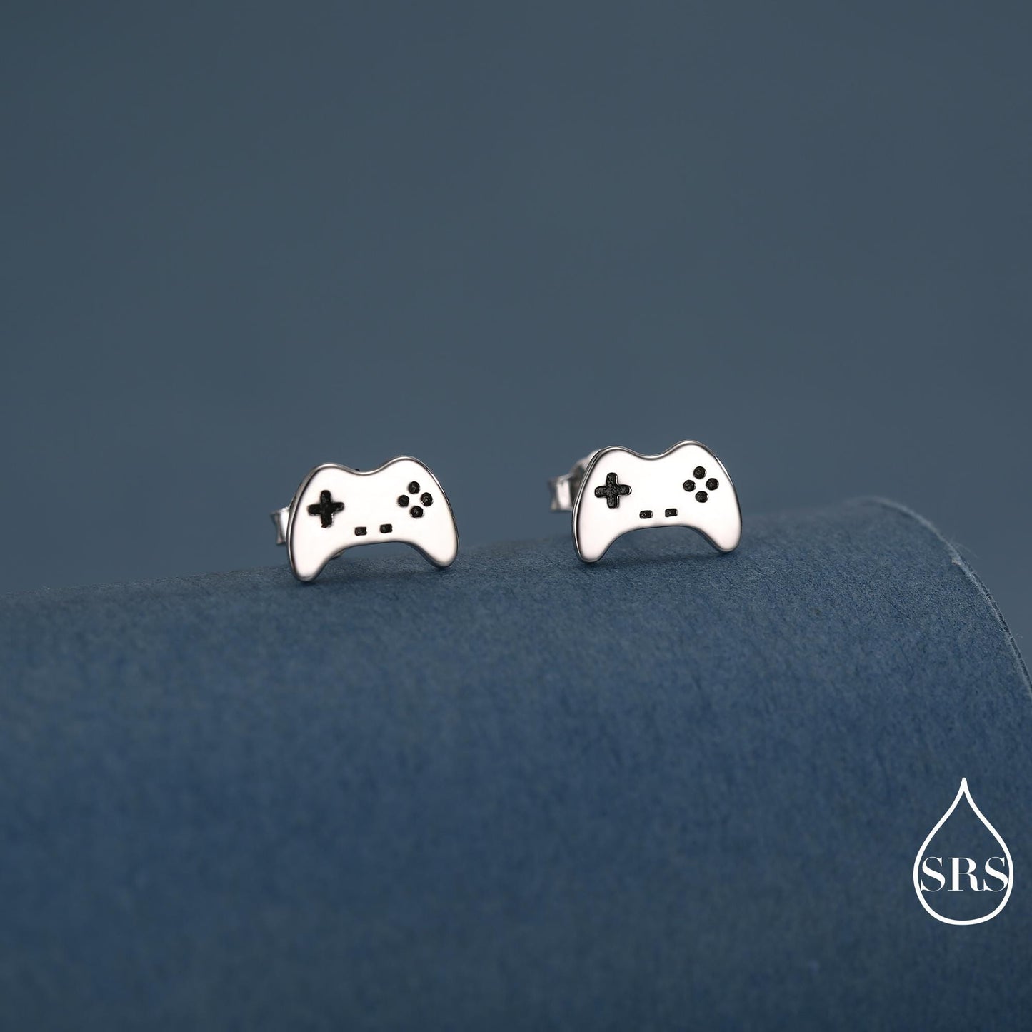 Game Console Stud Earrings in Sterling Silver, Silver or Gold, Gamer Earrings, Gamer Gift, Gaming Console Earrings