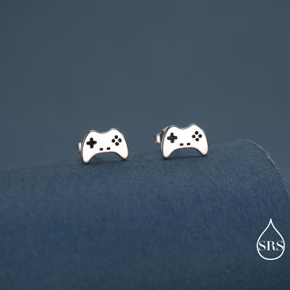 Game Console Stud Earrings in Sterling Silver, Silver or Gold, Gamer Earrings, Gamer Gift, Gaming Console Earrings