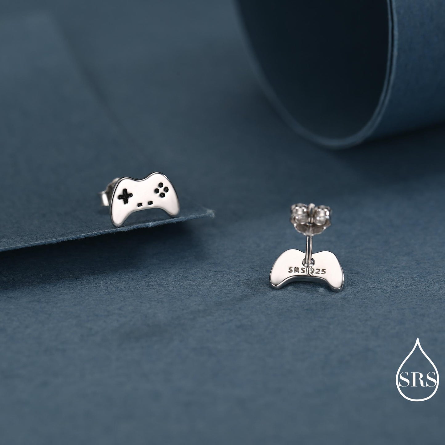 Game Console Stud Earrings in Sterling Silver, Silver or Gold, Gamer Earrings, Gamer Gift, Gaming Console Earrings