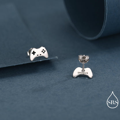 Game Console Stud Earrings in Sterling Silver, Silver or Gold, Gamer Earrings, Gamer Gift, Gaming Console Earrings