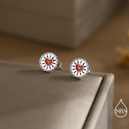 Sterling Silver Biscuit Stud Earrings – Food Design, Minimalist Fun and Quirky Jewellery