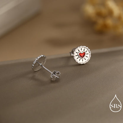 Sterling Silver Biscuit Stud Earrings – Food Design, Minimalist Fun and Quirky Jewellery