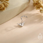 Sterling Silver Highland Cow Nose Ring – Dainty Minimalist Design Scottish Jewellery