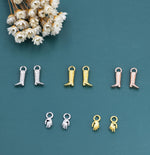Cowboy Boot and Hand Earring Charms