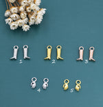 Cowboy Boot and Hand Earring Charms