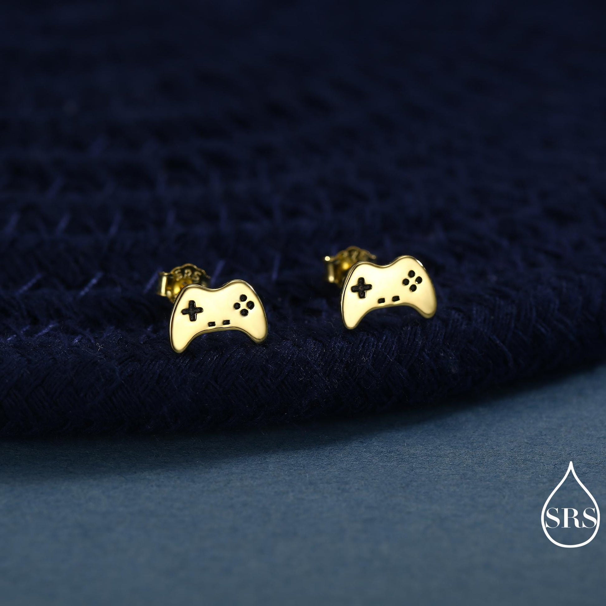 Game Console Stud Earrings in Sterling Silver, Silver or Gold, Gamer Earrings, Gamer Gift, Gaming Console Earrings