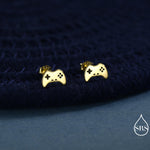 Game Console Stud Earrings in Sterling Silver, Silver or Gold, Gamer Earrings, Gamer Gift, Gaming Console Earrings