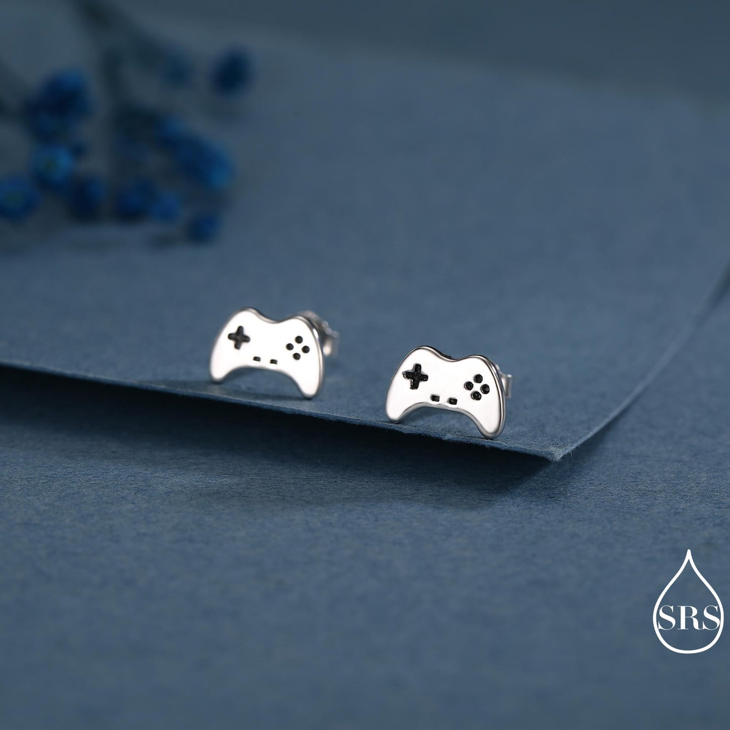 Game Console Stud Earrings in Sterling Silver, Silver or Gold, Gamer Earrings, Gamer Gift, Gaming Console Earrings