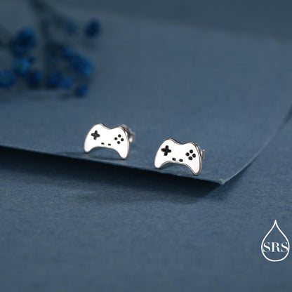 Game Console Stud Earrings in Sterling Silver, Silver or Gold, Gamer Earrings, Gamer Gift, Gaming Console Earrings