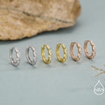 Marquise CZ Huggie Hoop in Sterling Silver, Silver or Gold, Minimalist Simple Hoop Earrings