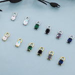 Oval CZ Earring Charms
