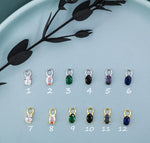 Oval CZ Earring Charms