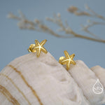 Little Star Fish Stud Earrings in Sterling Silver, Cute Sea Star Stud, Starfish Earrings, Nature Inspired Design