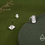 Retro Game Console & Music Cassette Tape Stud Earrings in Sterling Silver, Mismatched 90s Nostalgic Jewellery, Silver, Gold or Rose Gold