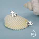 Cute Hermit Crab Stud Earrings in Sterling Silver, Cute Fun Quirky Animal Jewellery, Jewelry Gift for Her, Animal Lover, Nature Inspired