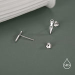 Mother Earth / Neolithic Goddess / Fertility Goddess Stud Earrings in Sterling Silver