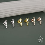 Mother Earth / Neolithic Goddess / Fertility Goddess Stud Earrings in Sterling Silver