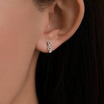Treble Clef Stud Earrings in Sterling Silver, Music Stud Earrings , Silver Gold or Rose Gold, Musical Earrings