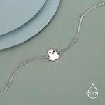 Sterling Silver Ghost Charm Bracelet
