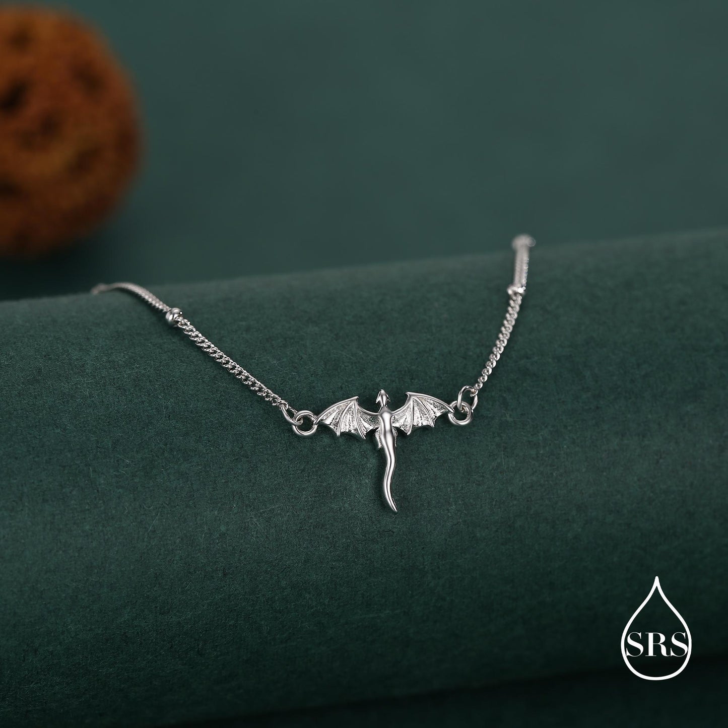 Sterling Silver Dragon Charm Bracelet