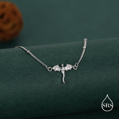 Sterling Silver Dragon Charm Bracelet