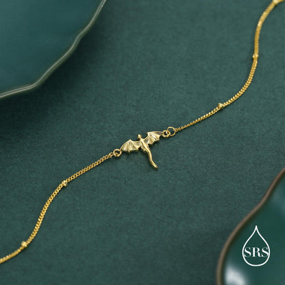 Sterling Silver Dragon Charm Bracelet