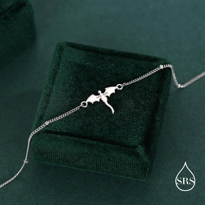 Sterling Silver Dragon Charm Bracelet