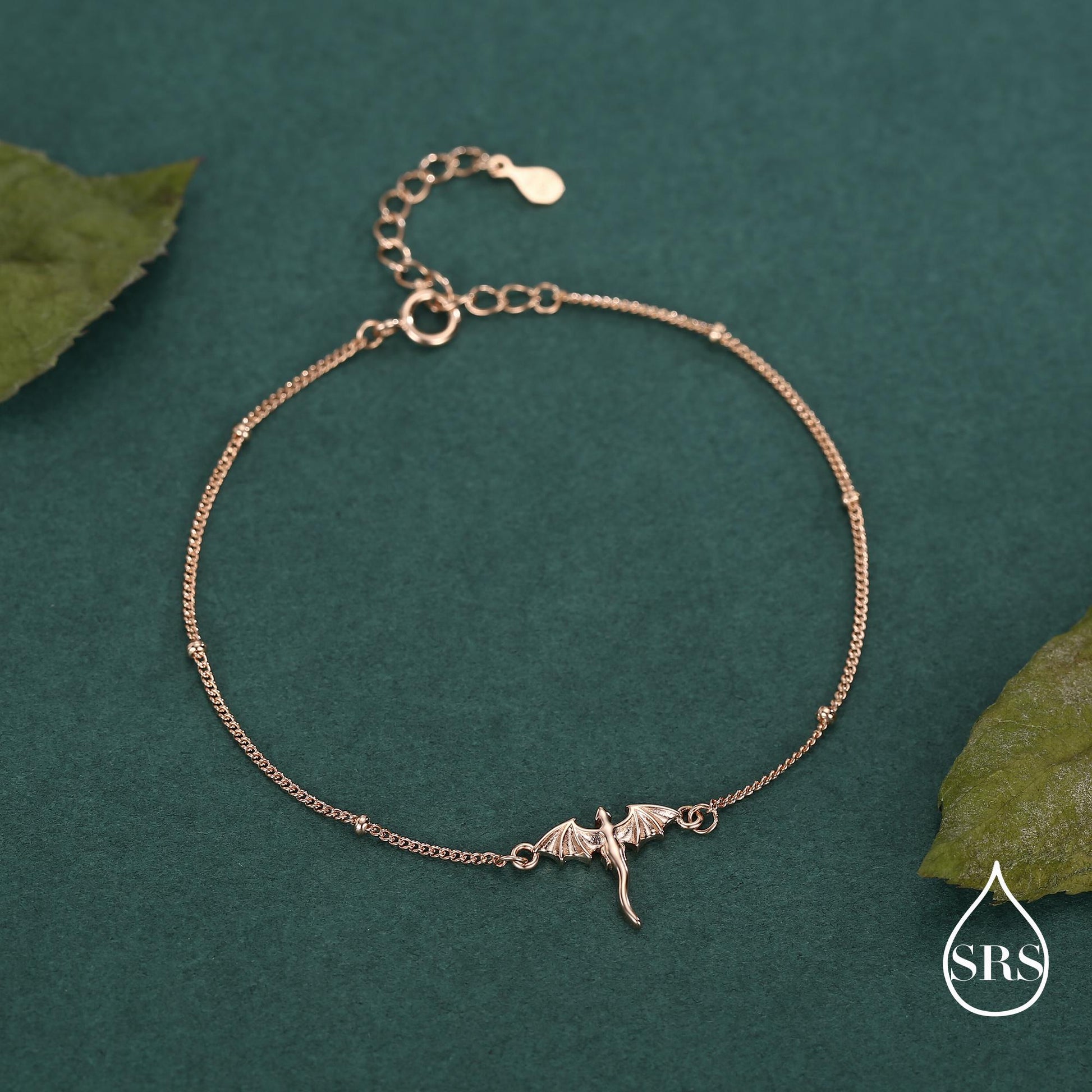 Sterling Silver Dragon Charm Bracelet