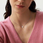Extra Tiny Heart Pendant Necklace in Sterling Silver, Silver or Gold or Rose Gold, Heart Necklace, Delicate Heart Necklace