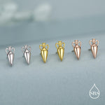 Sterling Silver Amphora Vase Stud Earrings