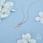 Sterling Silver Awareness Ribbon Necklace