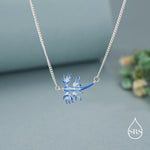 Sterling Silver Blue Dragon Nudibranch Necklace