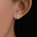 Mismatched Monkey and Banana Stud Earrings