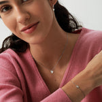 Extra Tiny Heart Bracelet in Sterling Silver, Silver or Gold or Rose Gold, Small Heart Bracelet, Silver Heart Bracelet