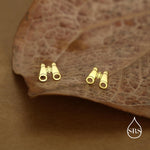 Sterling Silver Binocular Stud Earrings