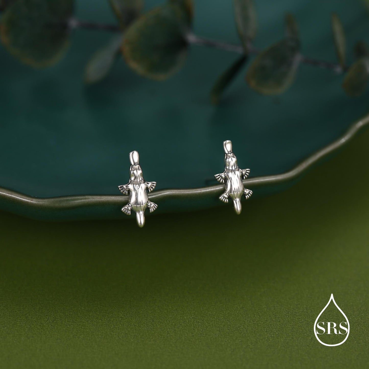 Sterling Silver Platypus Stud Earrings