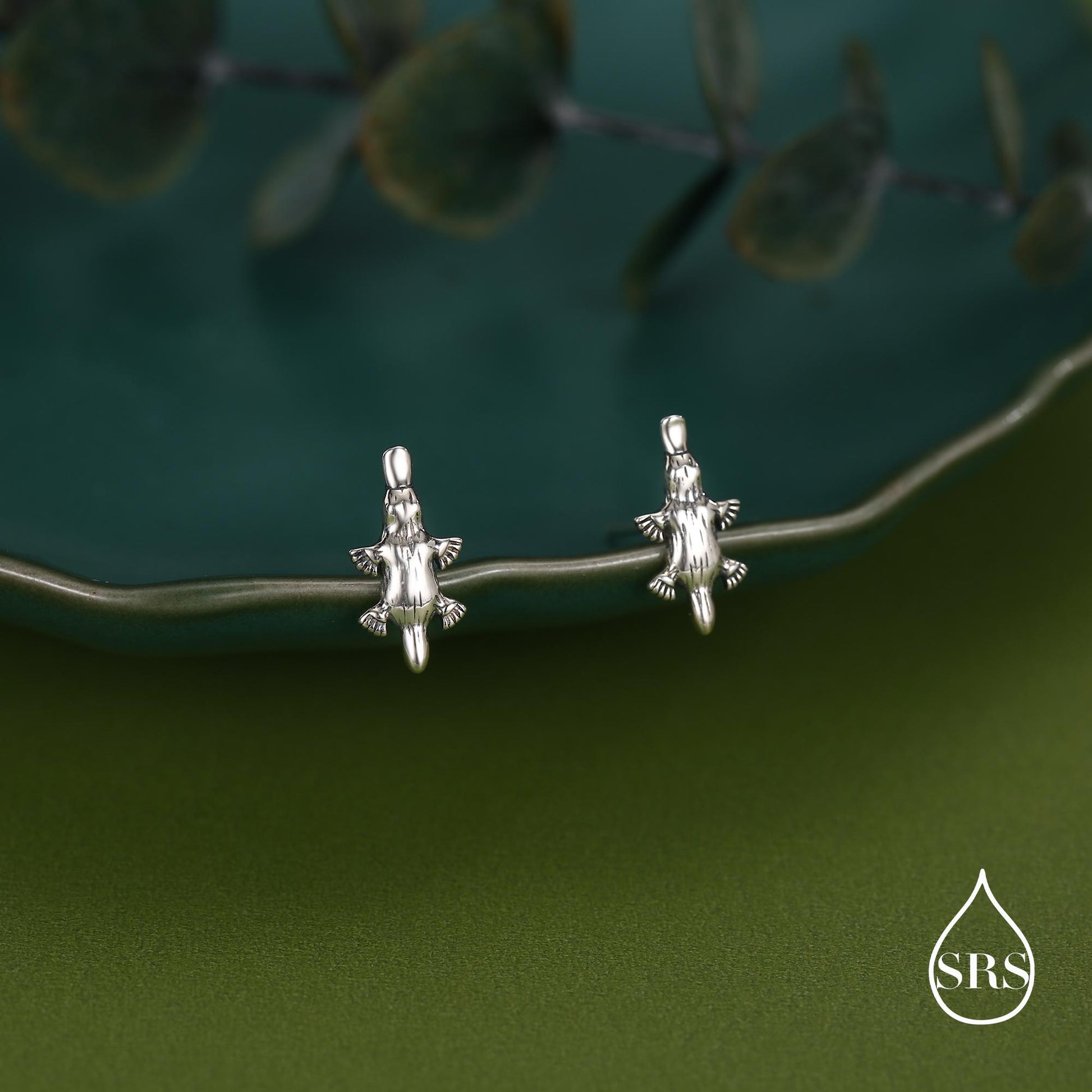 Sterling Silver Platypus Stud Earrings