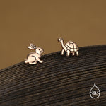 Pearl Leaf Screw Back Earrings